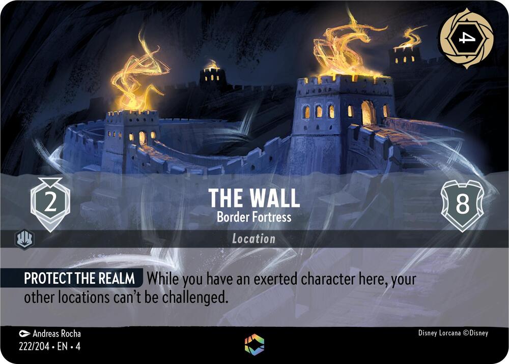 The Wall - Border Fortress (Enchanted) (222/204) [Ursula's Return] | Jack's On Queen