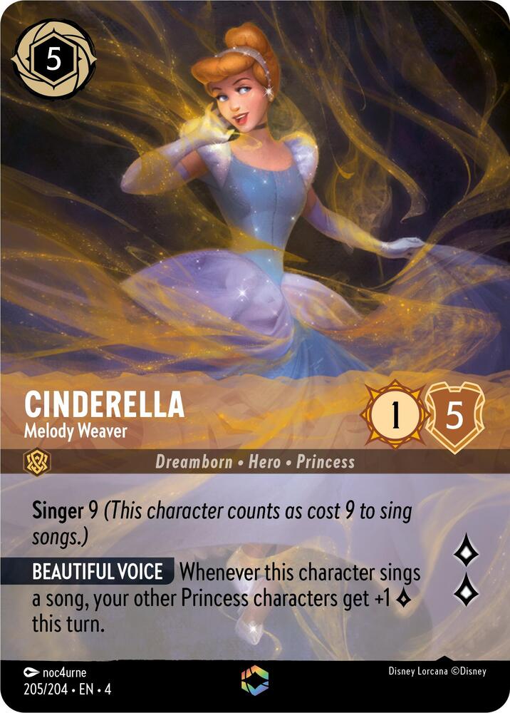 Cinderella - Melody Weaver (Enchanted) (205/204) [Ursula's Return] | Jack's On Queen