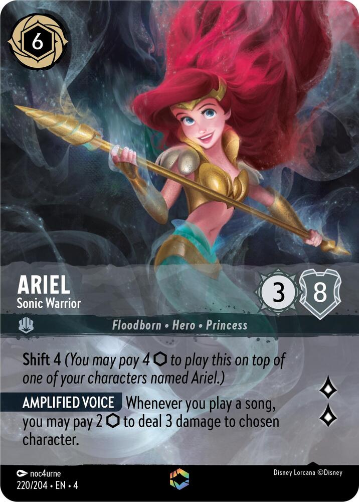 Ariel - Sonic Warrior (Enchanted) (220/204) [Ursula's Return] | Jack's On Queen