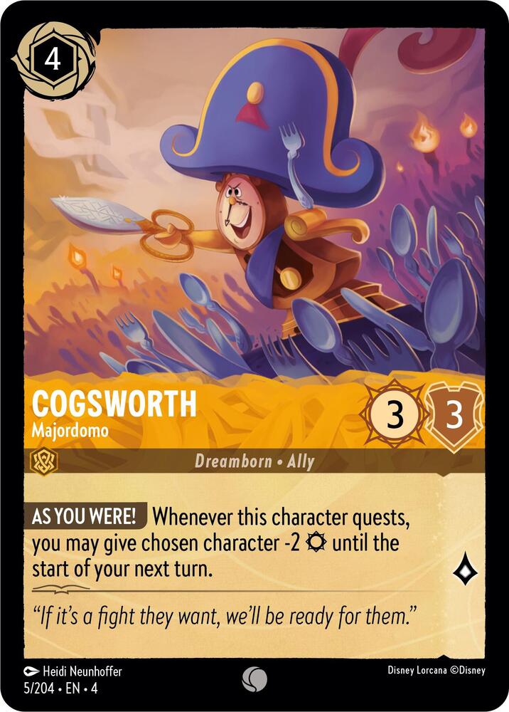 Cogsworth - Majordomo (5/204) [Ursula's Return] | Jack's On Queen