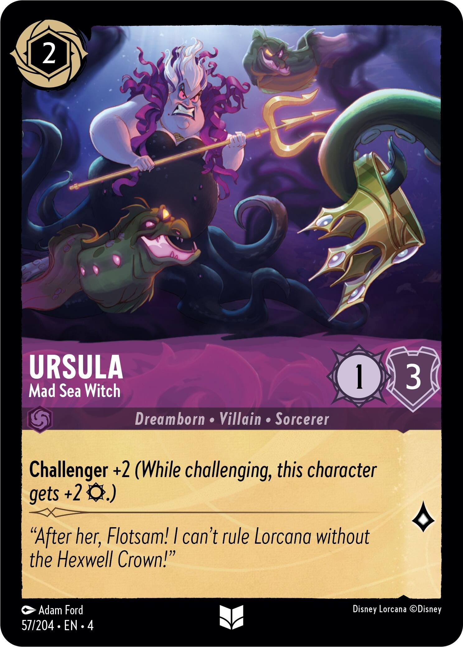 Ursula - Mad Sea Witch (57/204) [Ursula's Return] | Jack's On Queen