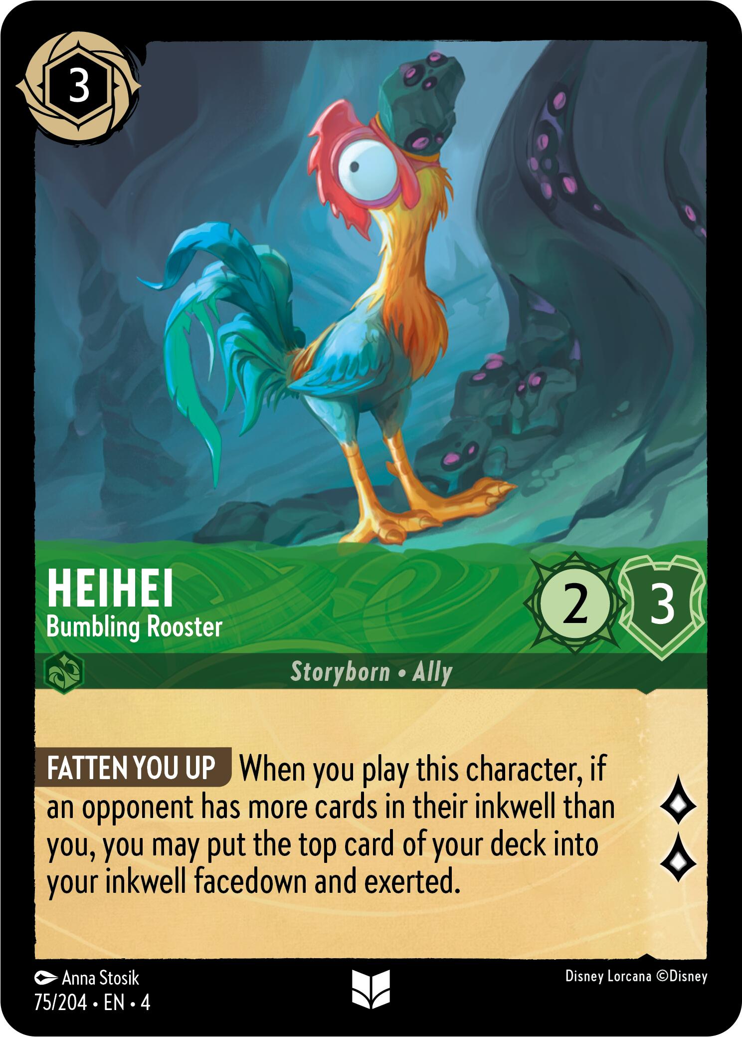 Heihei - Bumbling Rooster (75/204) [Ursula's Return] | Jack's On Queen