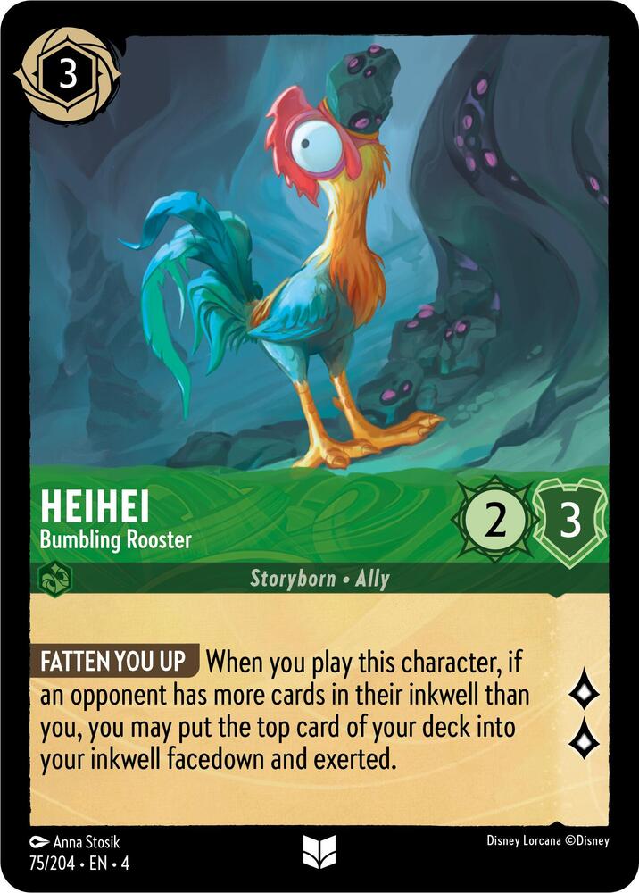 Heihei - Bumbling Rooster (75/204) [Ursula's Return] | Jack's On Queen