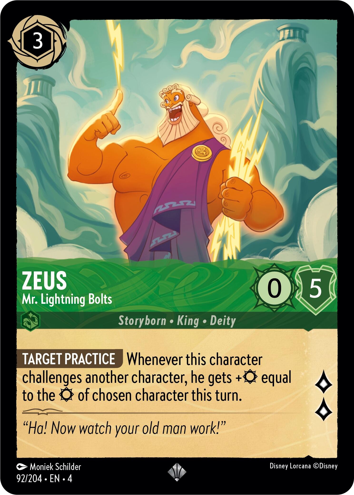 Zeus - Mr. Lightning Bolts (92/204) [Ursula's Return] | Jack's On Queen