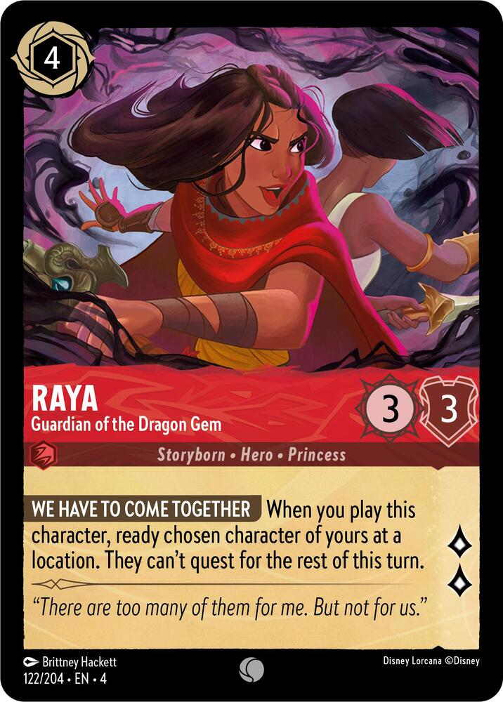 Raya - Guardian of the Dragon Gem (122/204) [Ursula's Return] | Jack's On Queen