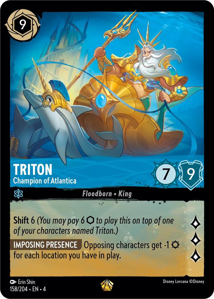 Triton - Champion of Atlantica (158/204) [Ursula's Return] | Jack's On Queen