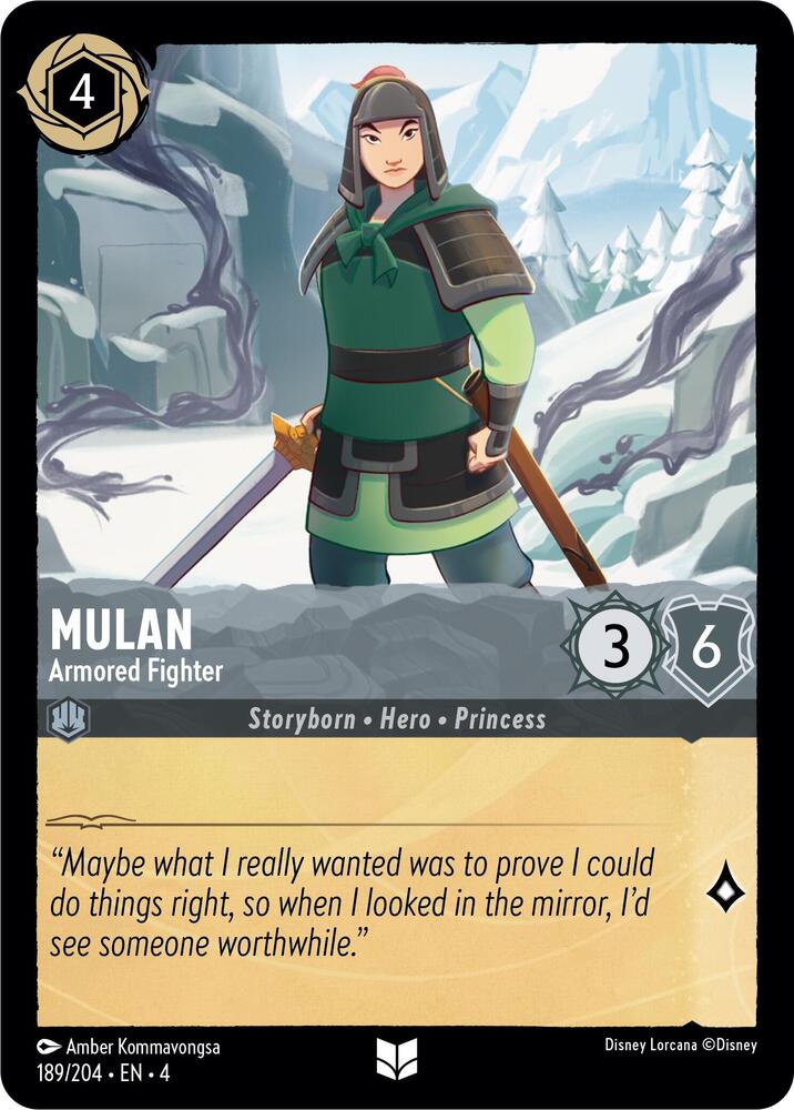 Mulan - Armored Fighter (189/204) [Ursula's Return] | Jack's On Queen