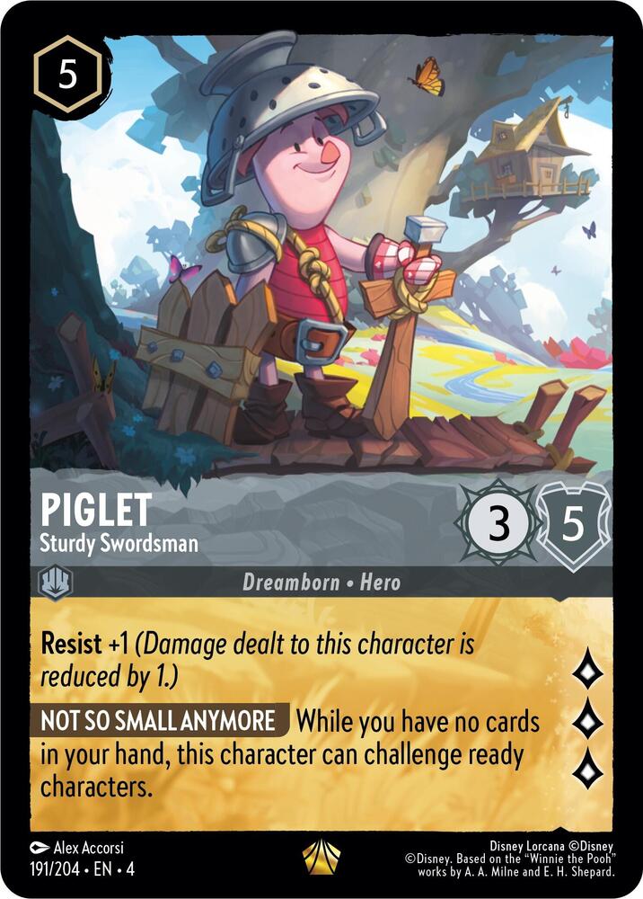 Piglet - Sturdy Swordsman (191/204) [Ursula's Return] | Jack's On Queen