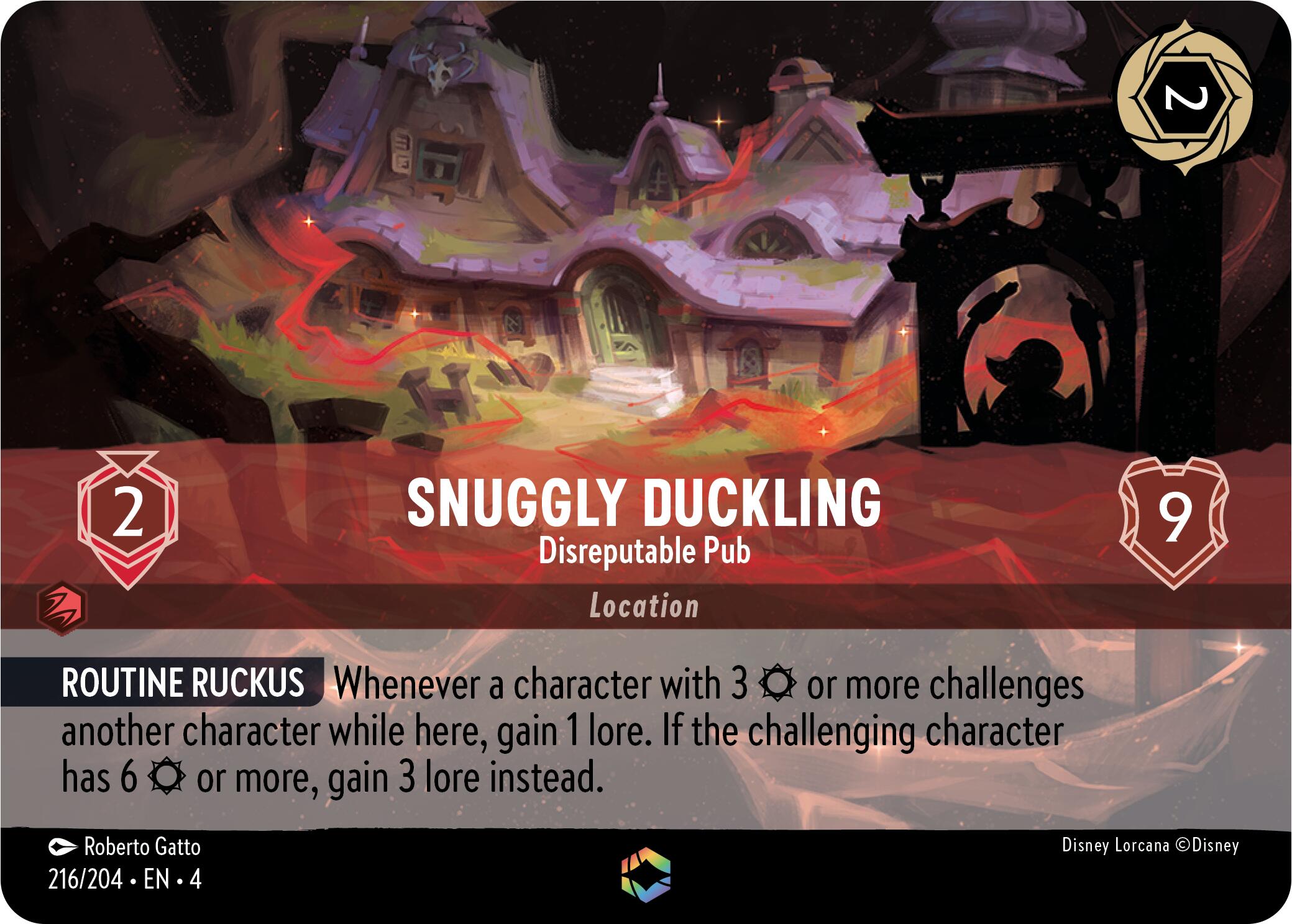 Snuggly Duckling - Disreputable Pub (Enchanted) (216/204) [Ursula's Return] | Jack's On Queen