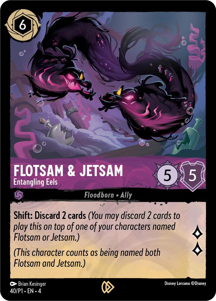 Flotsam & Jetsam - Entangling Eels (40) [Disney Lorcana Promo Cards] | Jack's On Queen