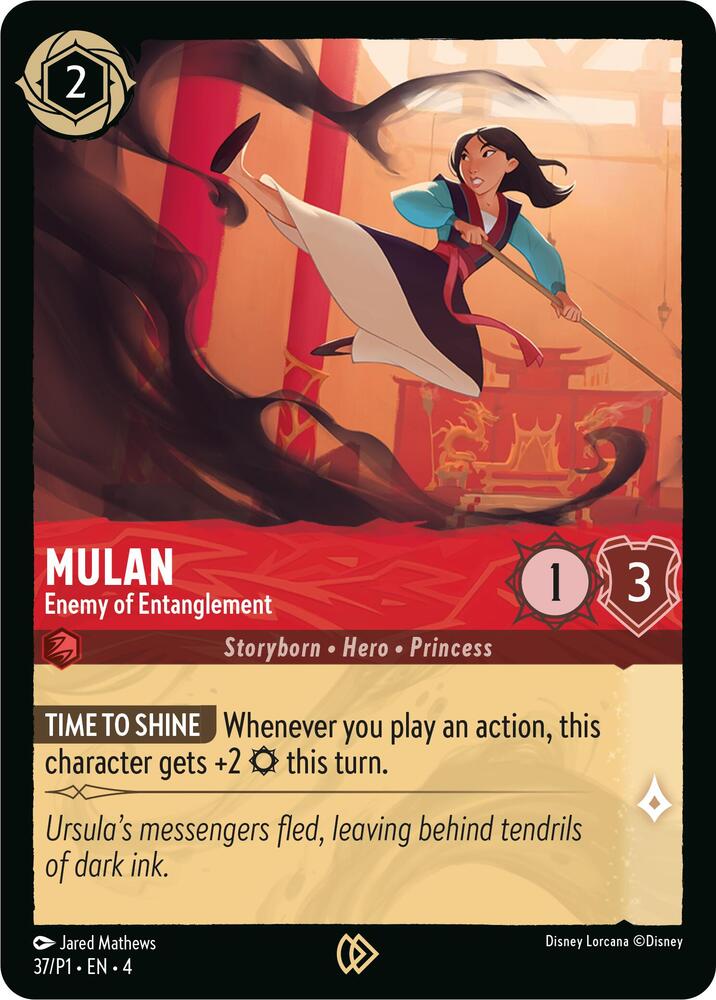 Mulan - Enemy of Entanglement (37) [Disney Lorcana Promo Cards] | Jack's On Queen