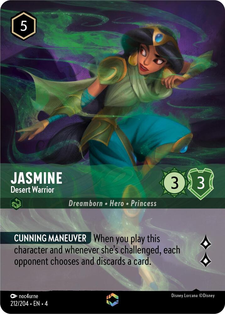 Jasmine - Desert Warrior (Enchanted) (212/204) [Ursula's Return] | Jack's On Queen