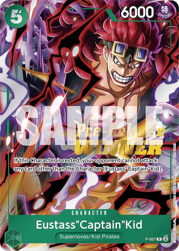 Eustass"Captain"Kid (OP-07 Pre-Release Tournament) [Winner] (P-067) [One Piece Promotion Cards] | Jack's On Queen