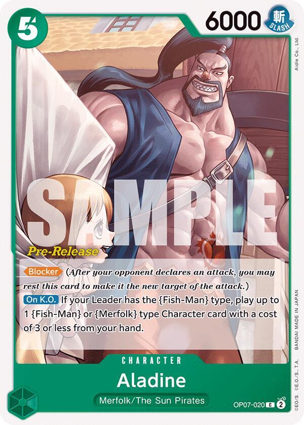 Aladine (OP07-020) [500 Years in the Future Pre-Release Cards] | Jack's On Queen