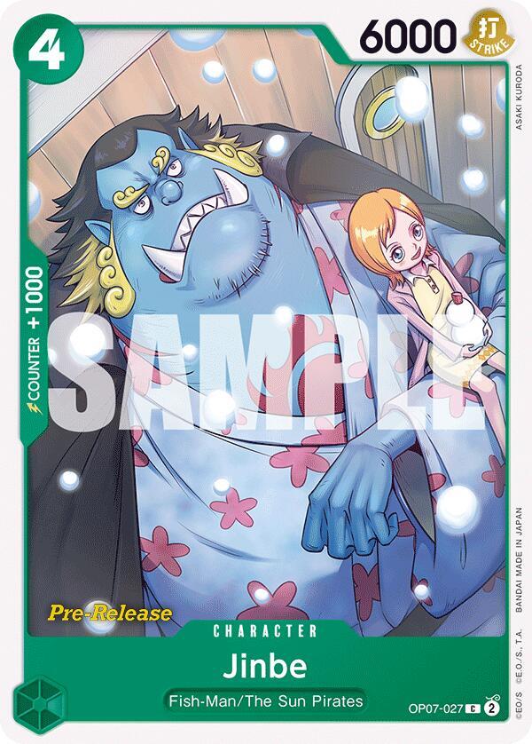 Jinbe (027) (OP07-027) [500 Years in the Future Pre-Release Cards] | Jack's On Queen