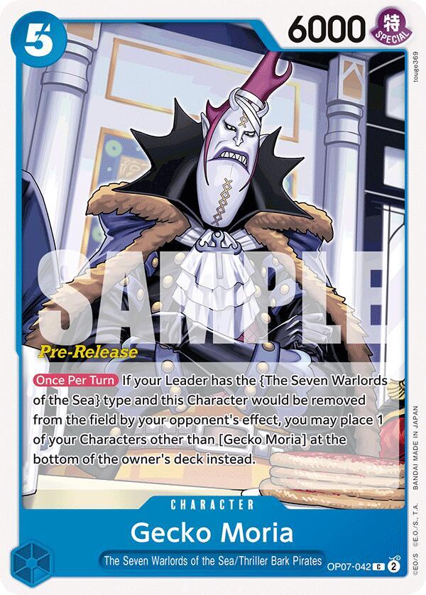 Gecko Moria (042) (OP07-042) [500 Years in the Future Pre-Release Cards] | Jack's On Queen