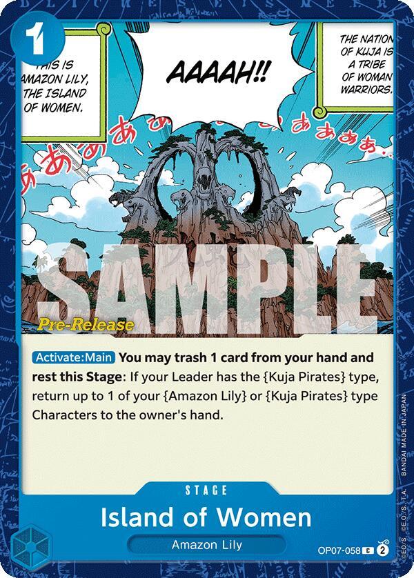 Island of Women (OP07-058) [500 Years in the Future Pre-Release Cards] | Jack's On Queen