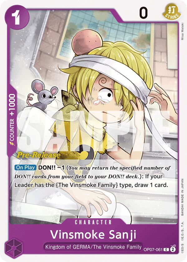Vinsmoke Sanji (OP07-061) [500 Years in the Future Pre-Release Cards] | Jack's On Queen