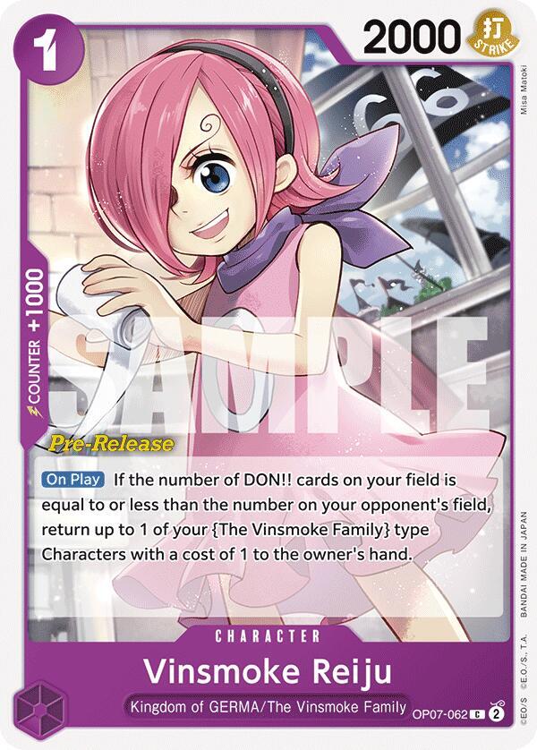 Vinsmoke Reiju (OP07-062) [500 Years in the Future Pre-Release Cards] | Jack's On Queen