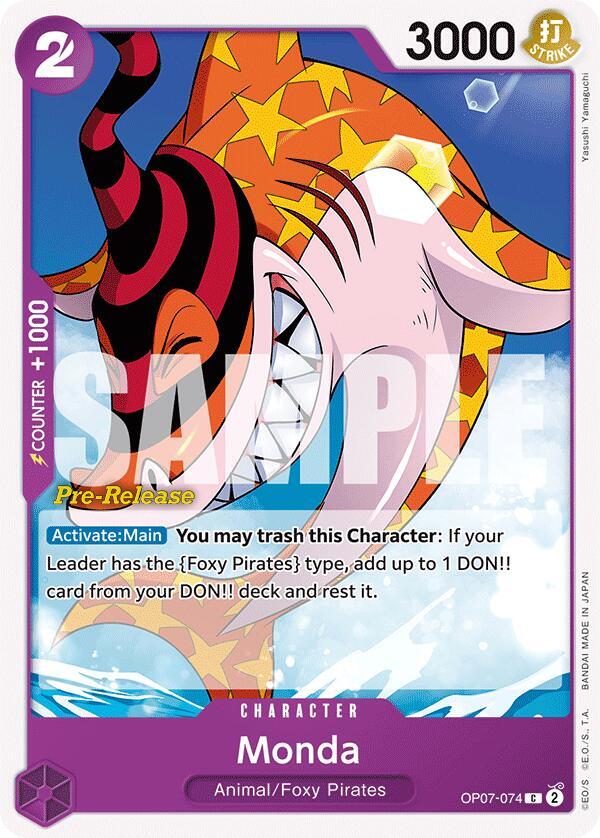 Monda (OP07-074) [500 Years in the Future Pre-Release Cards] | Jack's On Queen