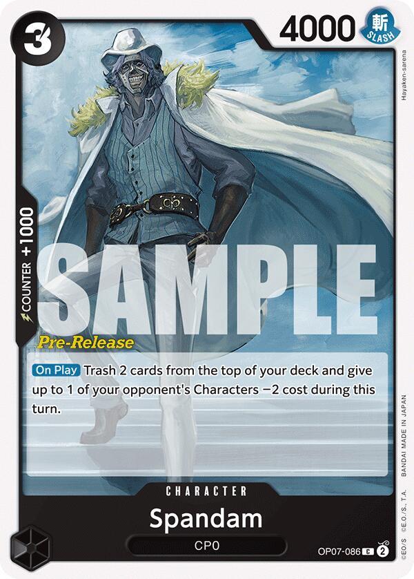Spandam (OP07-086) [500 Years in the Future Pre-Release Cards] | Jack's On Queen