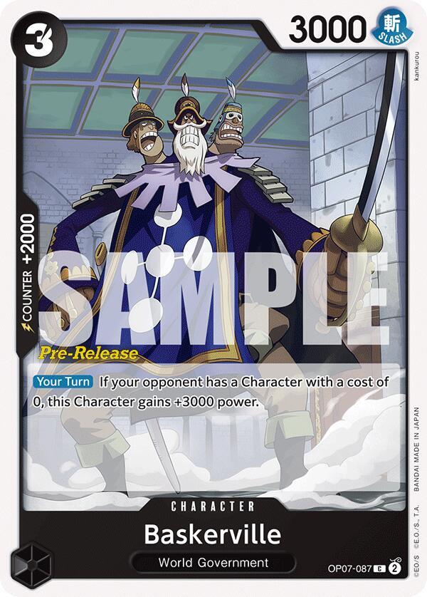 Baskerville (OP07-087) [500 Years in the Future Pre-Release Cards] | Jack's On Queen