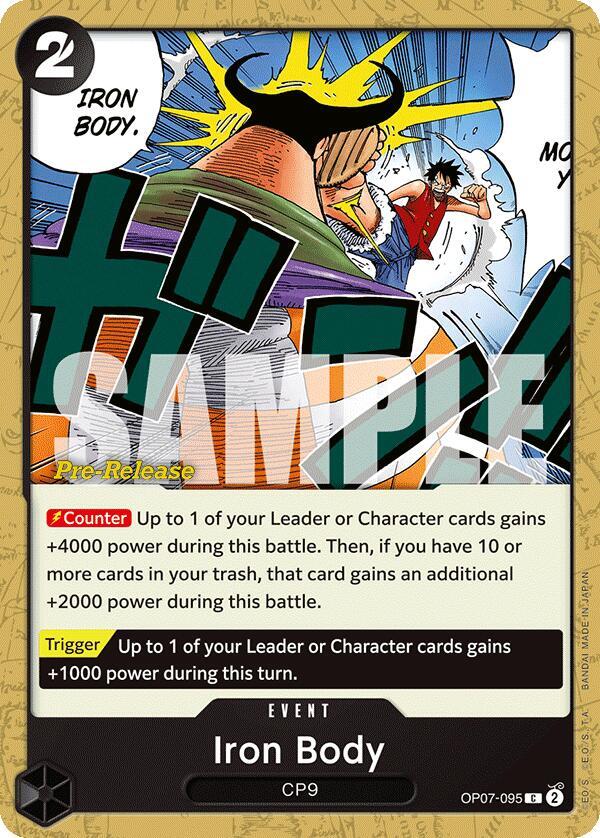 Iron Body (OP07-095) [500 Years in the Future Pre-Release Cards] | Jack's On Queen