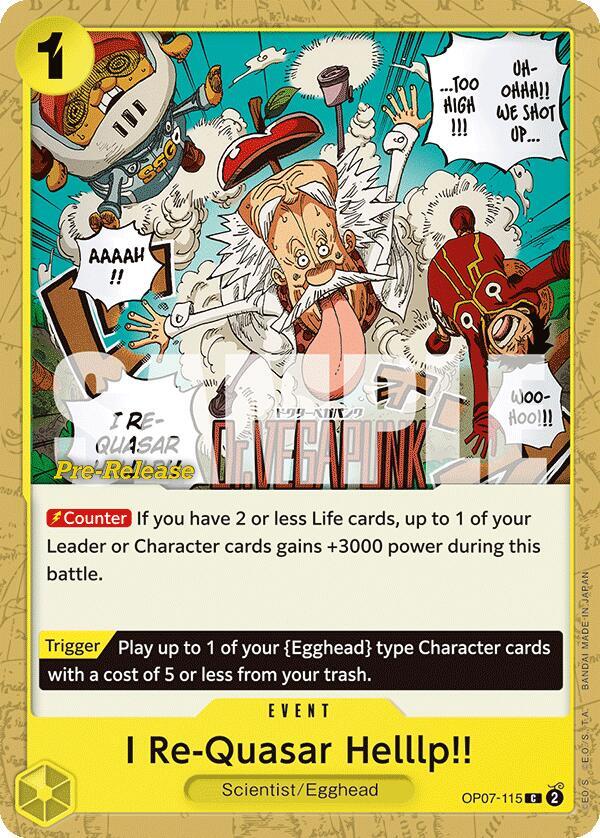 I Re-Quasar Helllp!! (OP07-115) [500 Years in the Future Pre-Release Cards] | Jack's On Queen