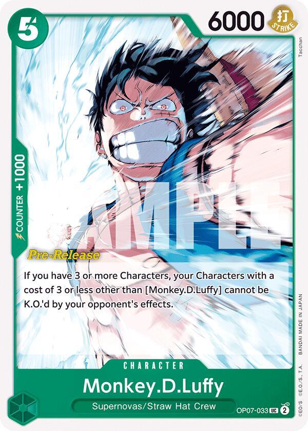 Monkey.D.Luffy (033) (OP07-033) [500 Years in the Future Pre-Release Cards] | Jack's On Queen