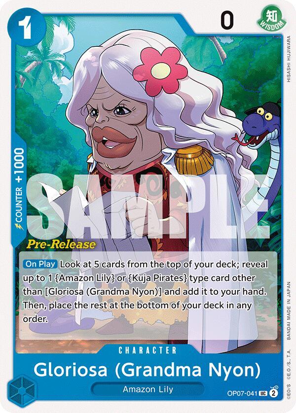Gloriosa (Grandma Nyon) (OP07-041) [500 Years in the Future Pre-Release Cards] | Jack's On Queen