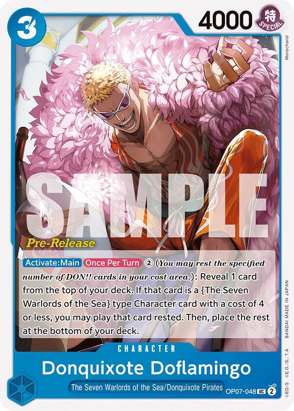 Donquixote Doflamingo (OP07-048) [500 Years in the Future Pre-Release Cards] | Jack's On Queen