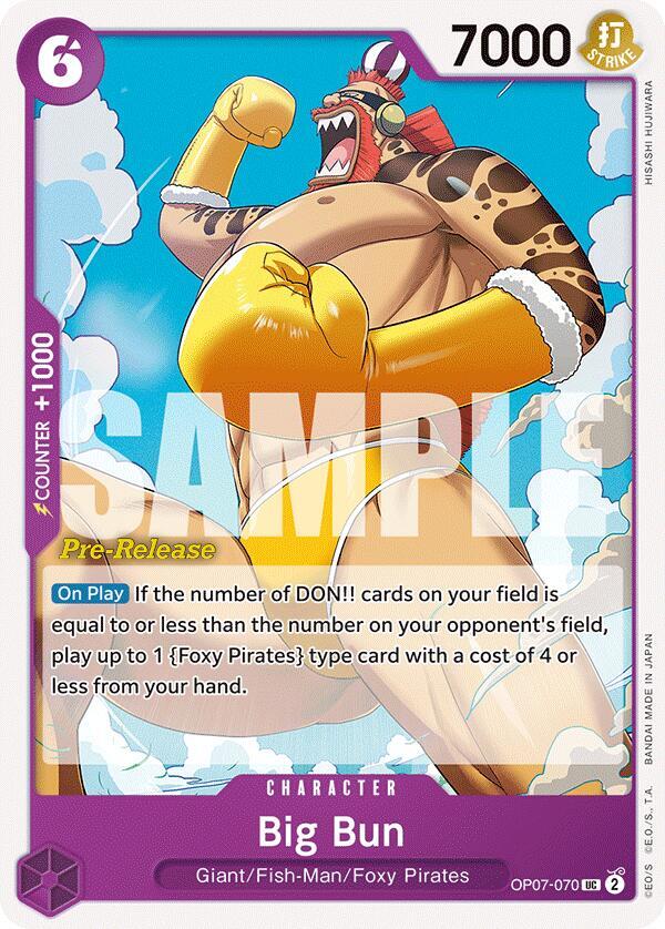 Big Bun (OP07-070) [500 Years in the Future Pre-Release Cards] | Jack's On Queen