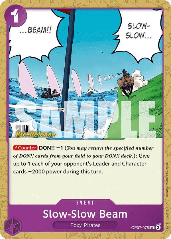 Slow-Slow Beam (OP07-075) [500 Years in the Future Pre-Release Cards] | Jack's On Queen