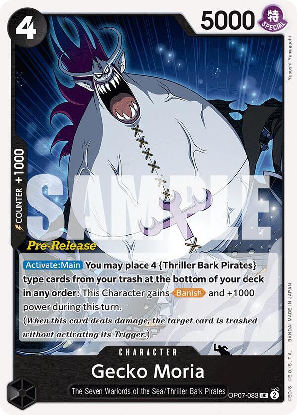 Gecko Moria (083) (OP07-083) [500 Years in the Future Pre-Release Cards] | Jack's On Queen