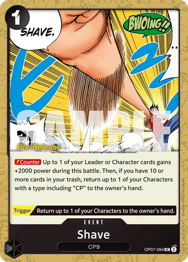 Shave (OP07-094) [500 Years in the Future Pre-Release Cards] | Jack's On Queen