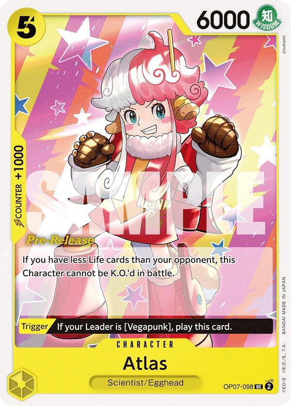 Atlas (OP07-098) [500 Years in the Future Pre-Release Cards] | Jack's On Queen