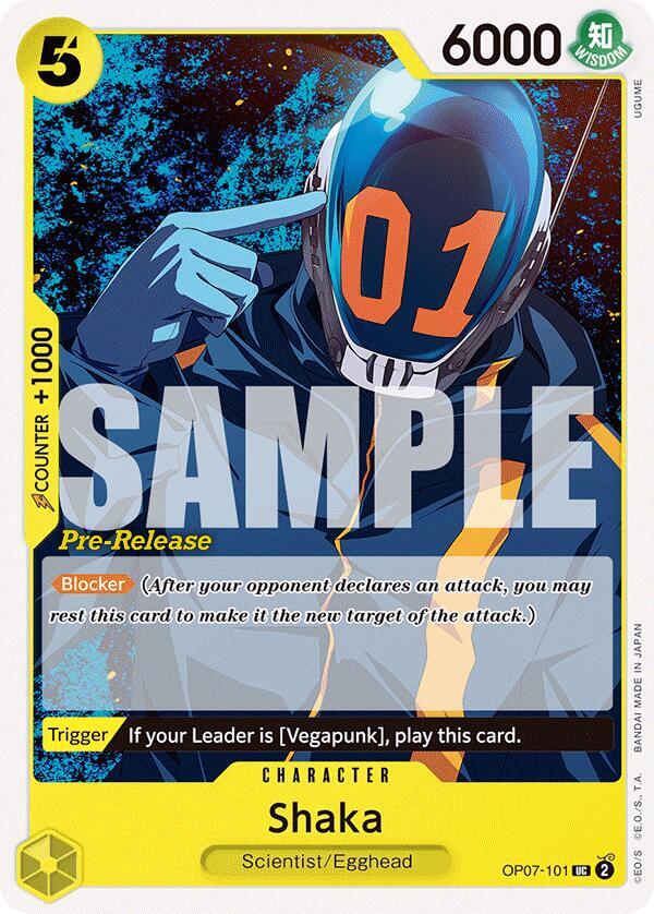 Shaka (OP07-101) [500 Years in the Future Pre-Release Cards] | Jack's On Queen