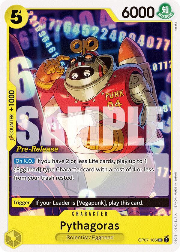 Pythagoras (OP07-105) [500 Years in the Future Pre-Release Cards] | Jack's On Queen