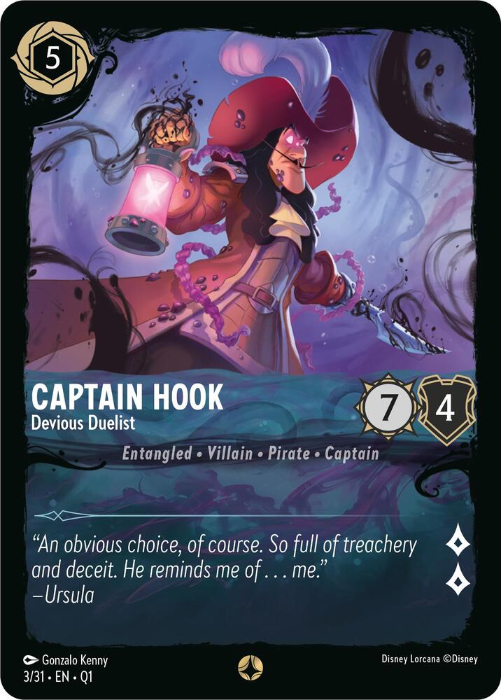 Captain Hook - Devious Duelist (3/31) [Illumineer's Quest: Deep Trouble] | Jack's On Queen