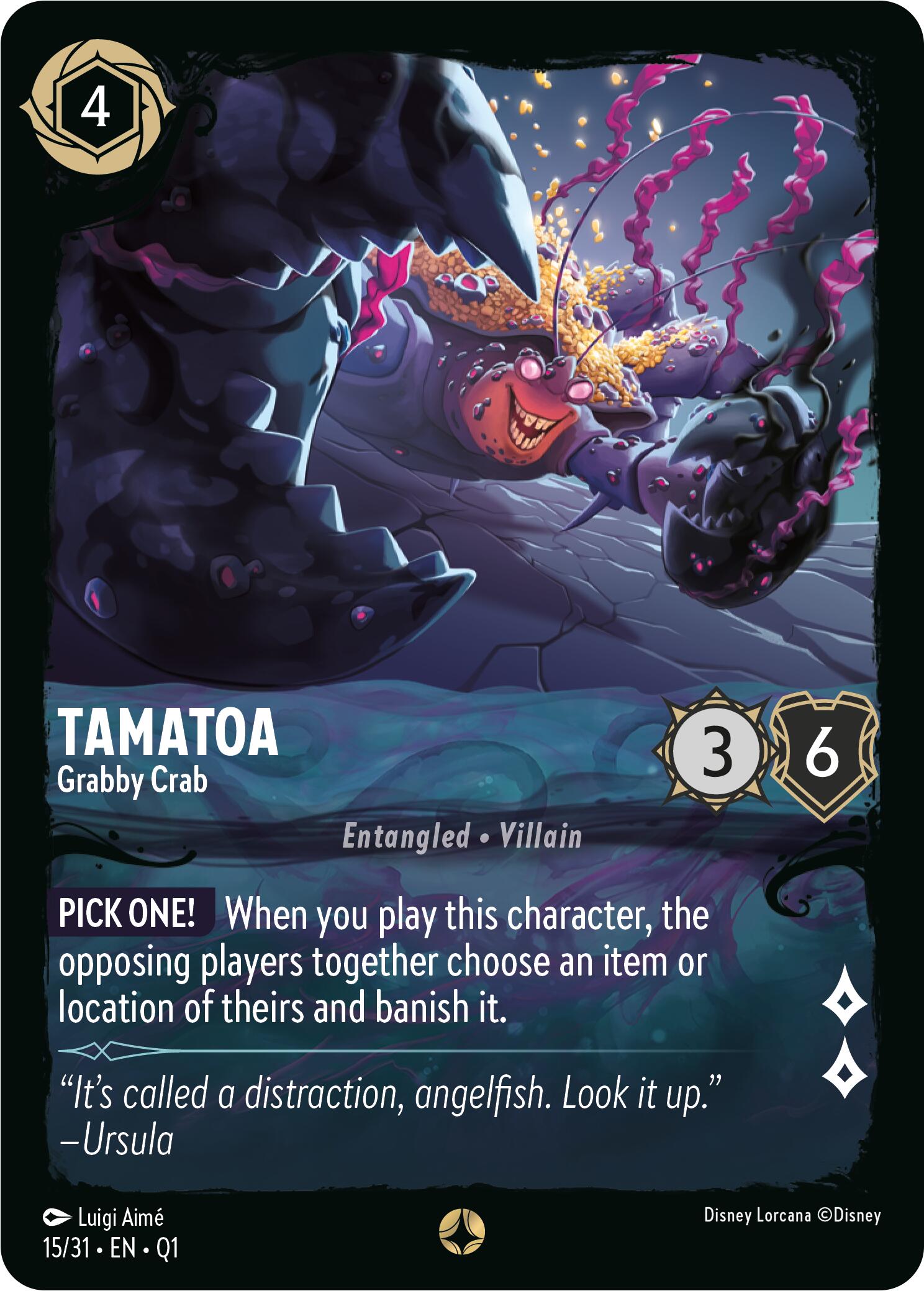 Tamatoa - Grabby Crab (15/31) [Illumineer's Quest: Deep Trouble] | Jack's On Queen