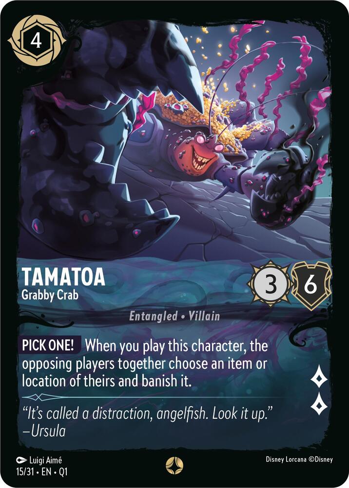 Tamatoa - Grabby Crab (15/31) [Illumineer's Quest: Deep Trouble] | Jack's On Queen