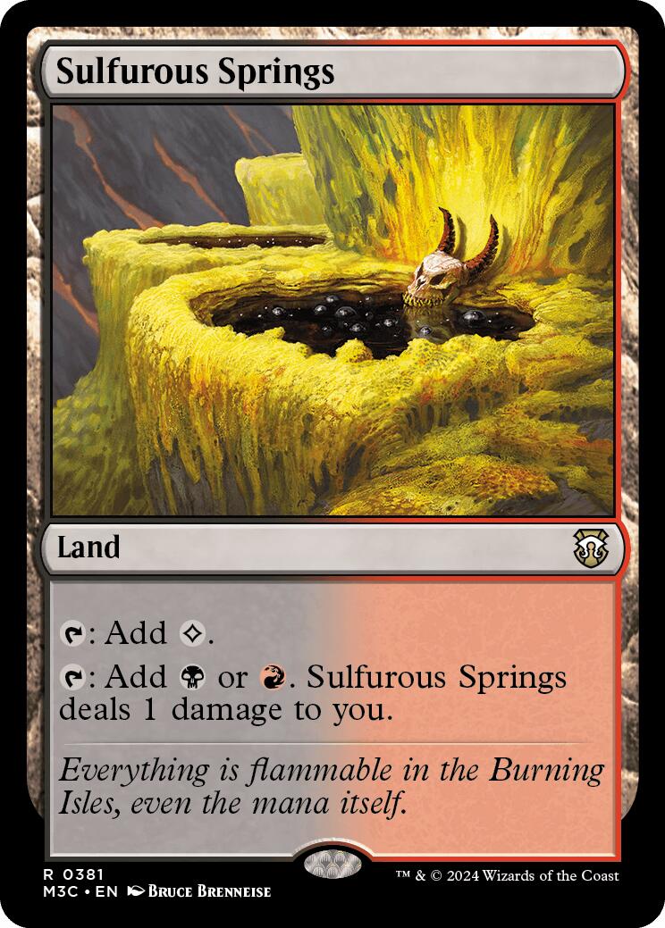 Sulfurous Springs [Modern Horizons 3 Commander] | Jack's On Queen