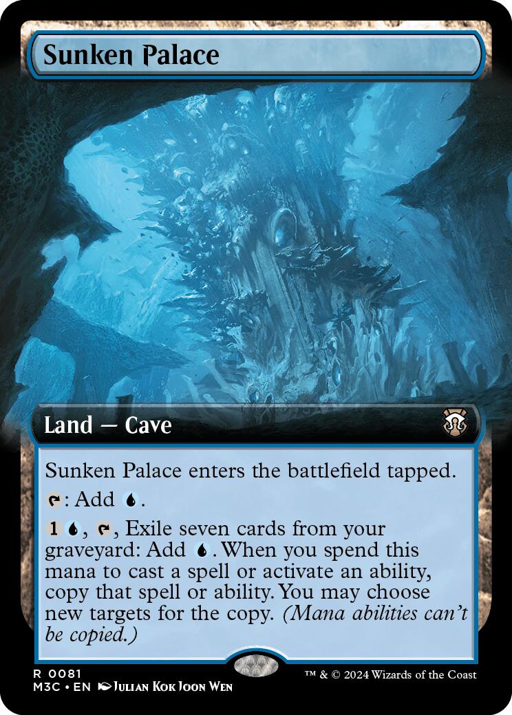 Sunken Palace (Extended Art) (Ripple Foil) [Modern Horizons 3 Commander] | Jack's On Queen