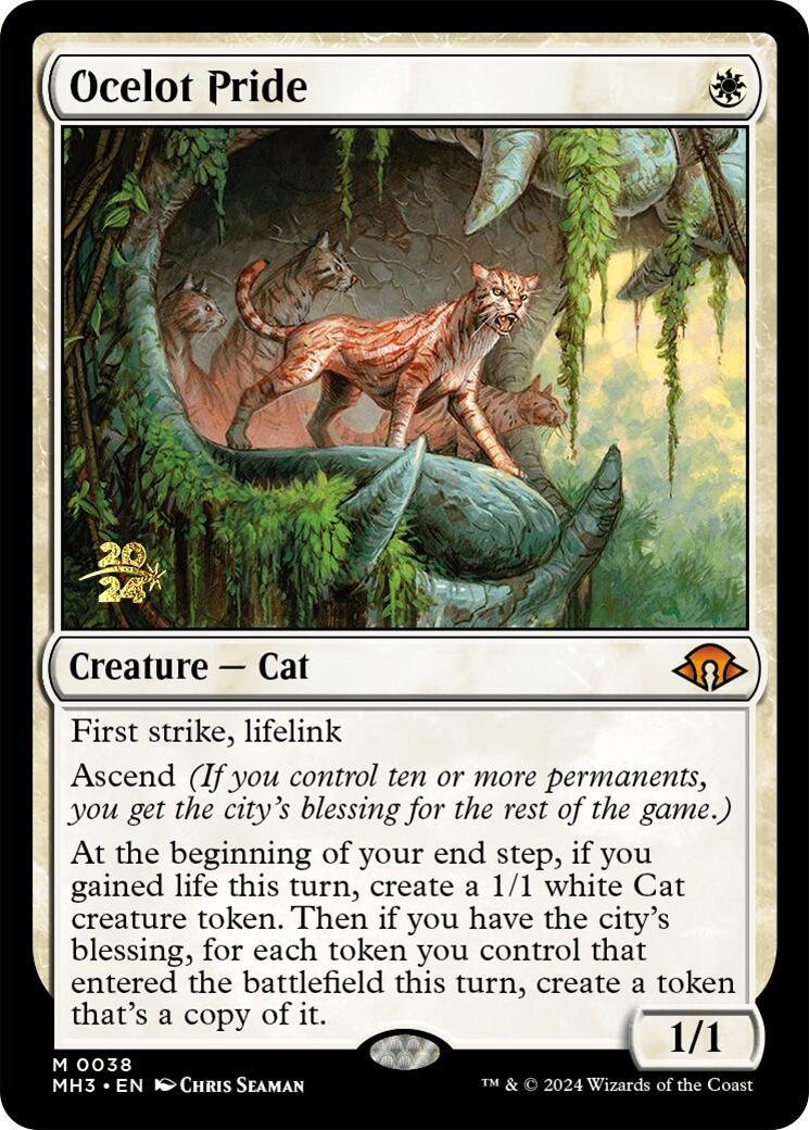 Ocelot Pride [Modern Horizons 3 Prerelease Promos] | Jack's On Queen