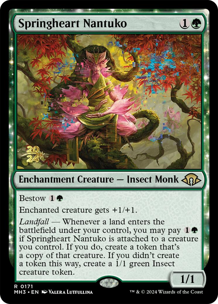 Springheart Nantuko [Modern Horizons 3 Prerelease Promos] | Jack's On Queen