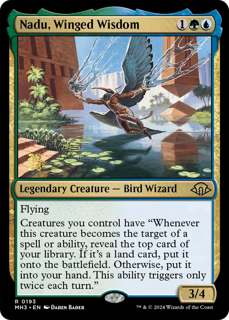 Nadu, Winged Wisdom [Modern Horizons 3 Prerelease Promos] | Jack's On Queen