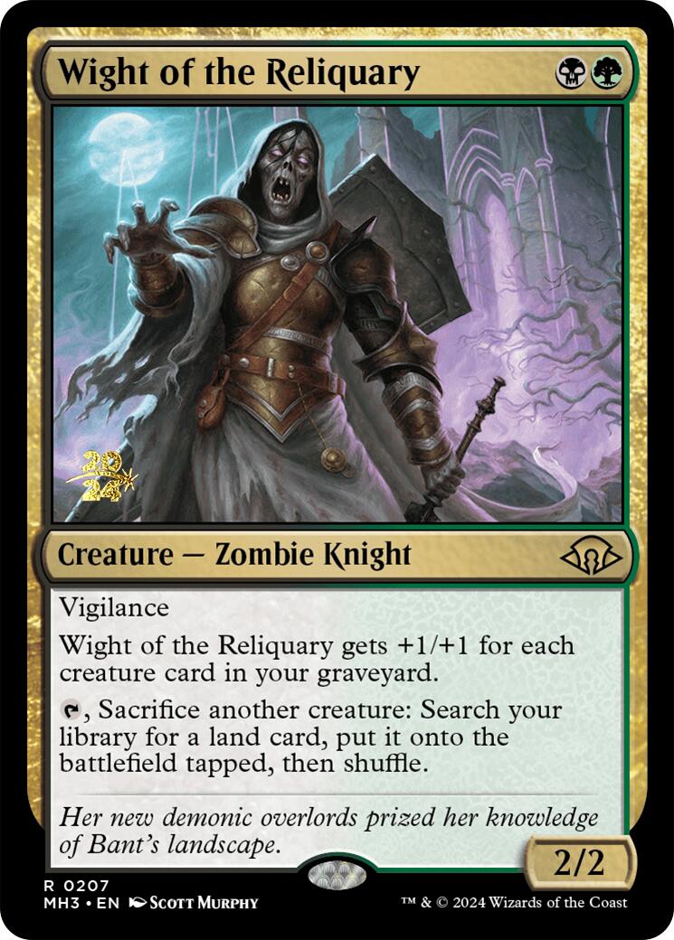 Wight of the Reliquary [Modern Horizons 3 Prerelease Promos] | Jack's On Queen