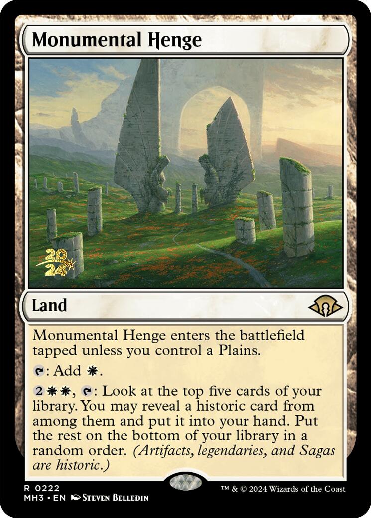 Monumental Henge [Modern Horizons 3 Prerelease Promos] | Jack's On Queen