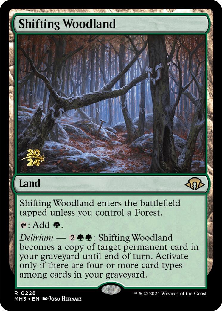 Shifting Woodland [Modern Horizons 3 Prerelease Promos] | Jack's On Queen