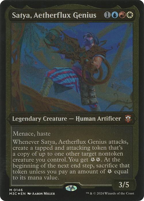 Satya, Aetherflux Genius (Display Commander) [Modern Horizons 3 Commander] | Jack's On Queen